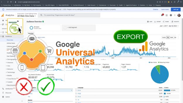 Explore Old Google Analytics Data and Export Them