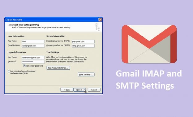 Gmail IMAP and SMTP Settings